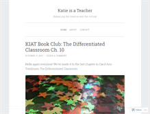 Tablet Screenshot of katieisateacher.com